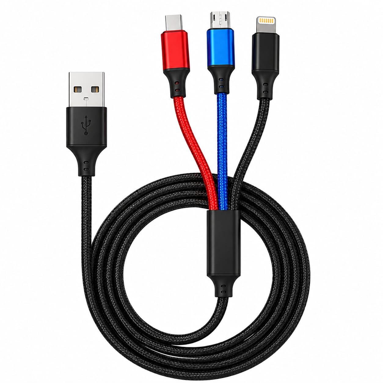 PerfectHO 3 in 1 Braided Fast Charging Cable